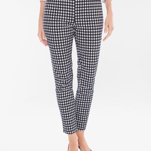 Chico's Pants & Jumpsuits Chicos So Slimming Pants Brigitte Black White Gingham Check Size 2